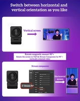 Profesyonel 4K Web Kamerası, 20x Zoom Uzaktan Kumanda ve Canlı Yayınlar için Dahili Çift Silikon Mikrofonlu Dizüstü Bilgisayar Kamerası
