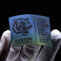 Écussons en silicone imprimés style hawaïen, logos en caoutchouc, étiquettes en silicone, badges principaux pour vêtements de marque et étiquettes de vêtements