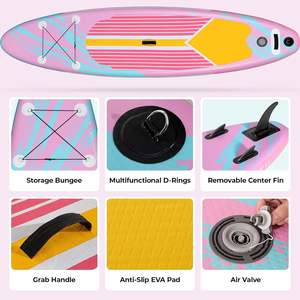 JOOLOOG alta resistencia PVC Rosa <span class=keywords><strong>Aqua</strong></span> <span class=keywords><strong>SUP</strong></span> Paddle Board inflable Stand up Paddle Board - Product Image 4