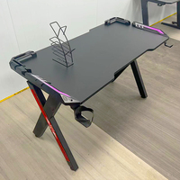 Soporte para Vasos LED RGB en Oferta, Ajustable, de Metal, PU, PC, Mesa de Computadora, Escritorio para Juegos, Mesa Gamer