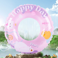 Couverture colorée anneau de natation gonflable flotteur de piscine pour bébé sans air pour enfants Tube utilisation dans la piscine d'eau