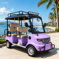 Scooter électrique à 4 roues SumEV 60V 20AH avec auvent pare-soleil, certifié CE, autonomie de 30-50 km, 3-4 places pour les déplacements quotidiens des personnes âgées