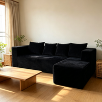 Canapé pliable en forme de L, moderne, mignon, confortable, de haute qualité, prix d'usine