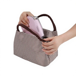Insulated Water Resistant Eco-Friendly Oxford Cloth Lunch <b>Bag</b> with Zipper Closure Durable & Portable for Office Workers - Product Image 5