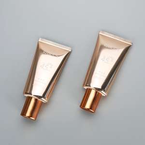 40g รูปไข่อลูมิเนียมพลาสติกเงาหลอดเครื่องสำอางครีมกันแดด Tube <span class=keywords><strong>BB</strong></span> ครีมหลอด <span class=keywords><strong>Rose</strong></span> <span class=keywords><strong>Golden</strong></span> สกรู Cap - Product Image 2