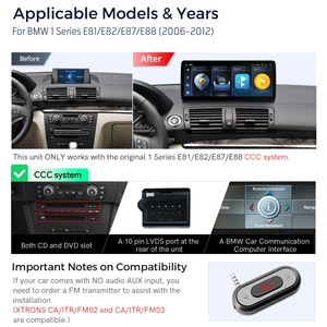 Xtrons 12.3 "hoàn toàn Laminate xe màn hình cho BMW 1 Series E81 E82 e87 E88 2006-2012 android13 64 gam Carplay AA 4 gam LTE Navigation GPS - Product Image 3