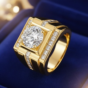 แฟชั่นใหม่สไตล์เกาหลีอเนกประสงค์แหวนเพทายทรงสี่เหลี่ยมสำหรับ<span class=keywords><strong>ผู้ชาย</strong></span>อุปกรณ์เสริมเครื่องประดับสไตล์ยุโรปและอเมริกาอินเทรนด์ - Product Image 2