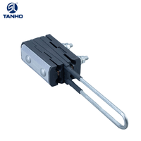 TANHO Pince d'ancrage isolante à tension haute tension en alliage d'aluminium à quatre cœurs pour extrémité de ligne électrique, robuste et haute performance