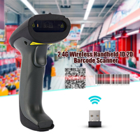 Lecteur de codes-barres portable robuste de haute qualité OEM 1D/2D CCD USB filaire, scanner de codes QR industriels en stock