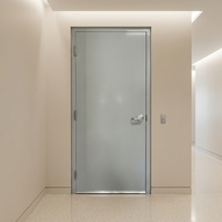 Porte coupe-feu en acier résistante au feu pendant 3 heures, conforme à la norme américaine, porte d'entrée moderne pour hôtels et entrepôts