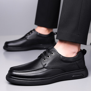 Zapatos de Cuero Casuales de Negocios para Hombre, Otoño 2026, Nueva Colección, Primera Capa de Piel de Vaca, Suela Gruesa de Alta Gama, Zapatos Formales Casuales para Hombre - Product Image 4
