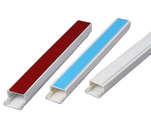 Adesivo adesivo adesivo in plastica condotto 25x25mm per filo elettrico - Product Image 1