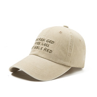 Gorra de béisbol de mezclilla para mujer con estampado de letras, sombrero de sol de ala ancha, gorra transpirable de visera delgada para actividades casuales al aire libre OEM