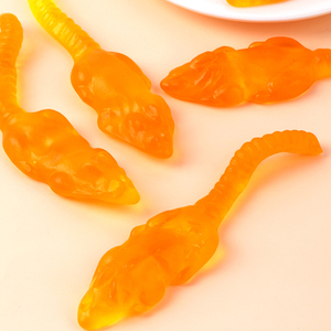 เยลลี่ผลไม้รวมรสชาติต่างๆ แบบขายส่ง ผลิตตามสั่ง รสหวานอมเปรี้ยว ได้รับการรับรองฮาลาล รูปทรงหนู - Product Image 2