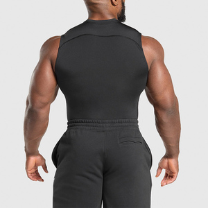 <span class=keywords><strong>Camiseta</strong></span> Deportiva Personalizada <span class=keywords><strong>de</strong></span> Verano para Hombre, Cuello Redondo, Diseño Personalizado con Logotipo, <span class=keywords><strong>Camiseta</strong></span> sin Mangas para Gimnasio y Fitness - Product Image 3