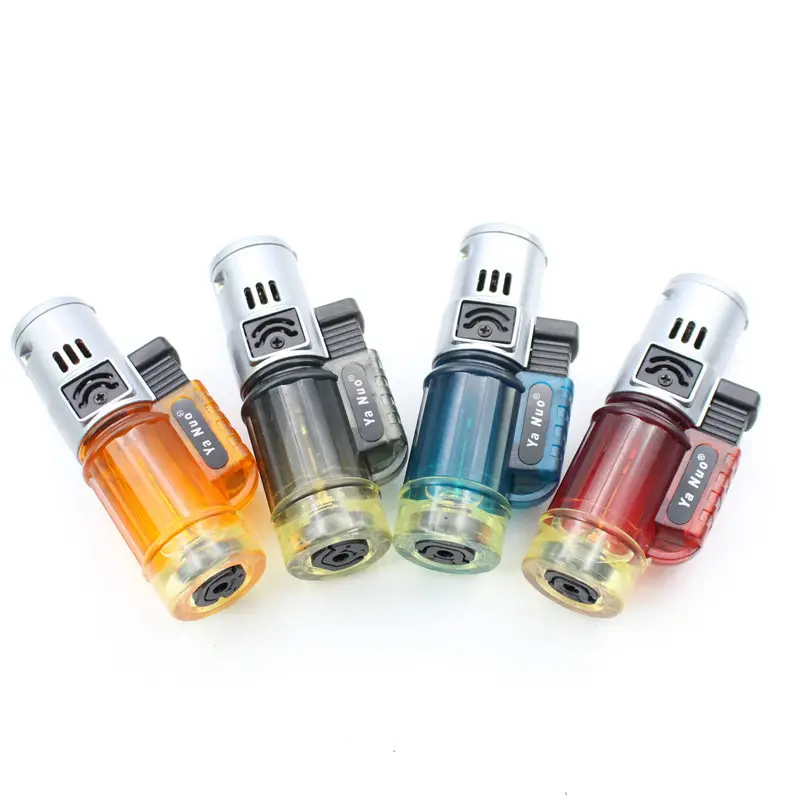 Hot Sale Double Flame Butane Gas Lighters Small Windproof Refillable Kitchen Scorch Jet Torch Lighters Jet Flame Lighter