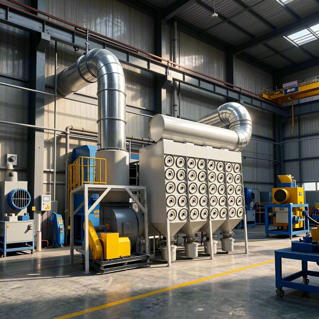 Wall-Mounted Industrial Air Cleaning Equipment New Bag Filter Dust Collector for Woodworking Certified Dust Removal