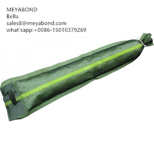 Lot de 50 sacs à silo vert 120x25cm, 110g/m2 avec fermeture par liens intégrés - Product Image 3
