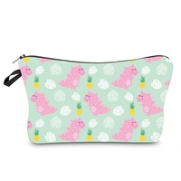 Organisateur de monnaie et accessoires à fermeture éclair personnalisé en RPET recyclé, imprimé numériquement par sublimation avec motifs animaux, écologique et coloré – Idéal pour les cadeaux