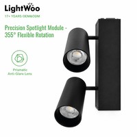 Luminaire linéaire LED industriel Lightwoo 1,5 m, connecteur de lampe en aluminium, connectable, pour entrepôt, usine, supermarché, salle de sport, bureau