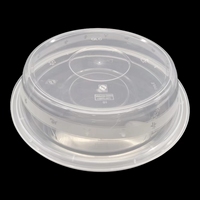 Grand récipient alimentaire en plastique jetable transparent avec couvercle en acier inoxydable Boîtes à lunch à un niveau pour le stockage à emporter au micro-ondes