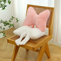 Coussin en peluche en forme de nœud, coussin décoratif doux, coussin mignon de style nordique pour canapé, chambre à coucher, décoration intérieure, vente en gros