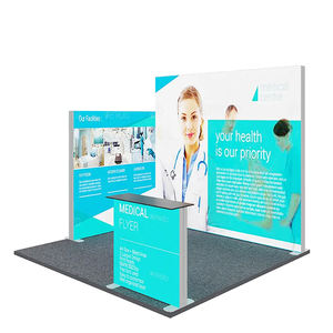 TianLang Display Booth Exposición Ropa Seg Light Box Island Booth Led Fabric Light Box Trade Show Booth - Product Image 5