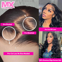 Pelucas de Cabello Humano Liso Natural de 30, 38 y 40 Pulgadas, Pre-Desenredadas con Baby Hair, Encaje Frontal HD, Sin Pegamento, al por Mayor para Mujeres Negras