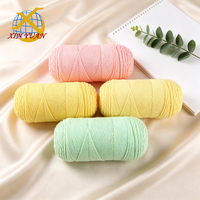 Fil de coton laitier 5 plis multicolore doux pour crochet et tricot, fil DIY pour sacs de poupées, vêtements de bébé, artisanat, vente en gros