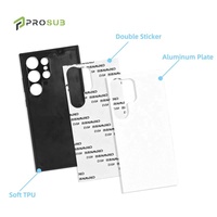 Coque de téléphone portable vierge 2D pour sublimation Prosub Wholesale pour Samsung S24 Ultra, coque de téléphone en TPU PC pour sublimation