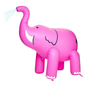 <b>Inflatable</b> Elephant Water Sprayer Pink <b>Pool</b> Toy <b>For</b> Infants And Toddlers Home Use - Product Image 1