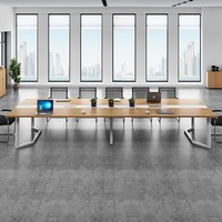 Longue table de réunion mobilier de bureau table bureau de travail pour salle de réunion bureau table et chaises de conférence modernes