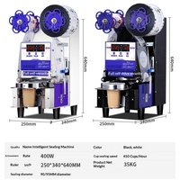 Machine de scellage automatique universelle 90-95 mm, scelleuse commerciale pour gobelets en papier et en plastique pour thé au lait et boissons à base de soja