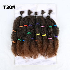 Groothandel Edelen 14Inch <span class=keywords><strong>Kinky</strong></span> Twist Beste Kwaliteit Edelen Goud <span class=keywords><strong>Kinky</strong></span> <span class=keywords><strong>Afro</strong></span> <span class=keywords><strong>Kinky</strong></span> Bulk Bundels Meche 20 Strengen/Pack Gehaakte Vlecht - Product Image 5