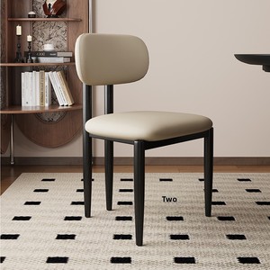 Silla de Comedor sin Brazos de Madera Maciza Estilo Nórdico con Tapicería de Tela Moderna para Uso en el Hogar y Restaurantes - Product Image 2