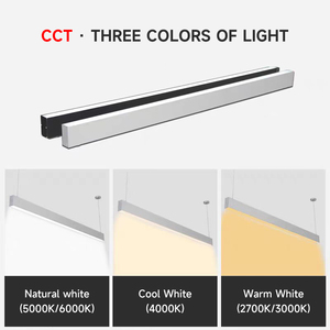 Perfil de Aluminio para Iluminación Lineal LED Personalizada para Supermercados, Resistente a la Temperatura, para Piscinas, Iluminación Lineal LED Empotrada - Product Image 4
