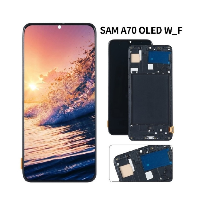Mobile Phone LCD OLED Touch Digitizer Assembly With Frame For Samsung A70 Screen Cellphone Display Replacement Wholesale