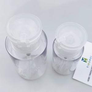 Flacon pompe de luxe vide 100 ml pour tonique, démaquillant yeux et dissolvant vernis à ongles en plastique - Product Image 5