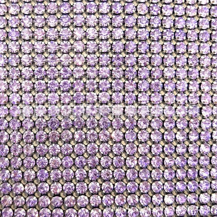Black net claw light violet diamond