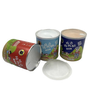 กระป๋องกระดาษพิมพ์ลายตามสั่ง เป็นมิตรกับสิ่งแวดล้อม พร้อมฝาเปิดแบบลอกออก สำหรับบรรจุภัณฑ์น้ำตาล วีล หมูหยอง - Product Image 1