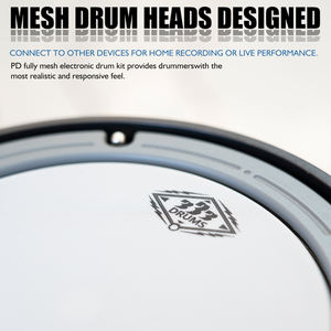 Pd Model 333 Elektrische Drumstel Voor Beginners Oefenen Volledige Pads En Pedalen Metaal Materiaal - Product Image 3