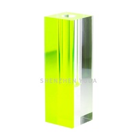 Vase Nordique Moderne Maison Lucite Mellow Cylindre Trou Vase Colonne Carrée Acrylique Coloré Rose Vase