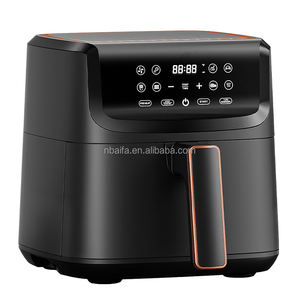 Aifa Friteuse électrique de 4 litres, noire, à écran tactile coloré et grande fenêtre d'observation - Product Image 1