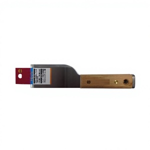Grattoir de type P japonais avec manche en bois et lame en acier inoxydable de 42 mm pour usage industriel et bricolage - Product Image 1