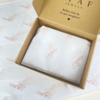 Papier de soie personnalisé imprimé avec le logo de la marque, papier d'emballage décoratif doux pour l'emballage de produits de détail