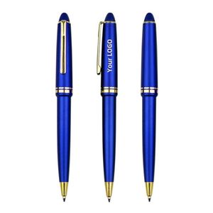 Luxury Sports-Style Plastic Business Stationery Custom Logo <b>Gold</b> Outline 1.0mm Ballpoint <b>Pen</b> - Product Image 3
