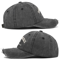 Gorra de Béisbol Vintage al por Mayor, Estilo Desgastado, San Francisco 1850 California, Bordada, con Borde Deshilachado, Ajustable, Unisex