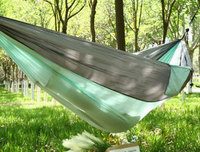 Hamac instantané anti-insectes avec barre de soutien à mémoire de forme, pliable pour le camping en extérieur