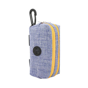 Distributeur de sacs à déjections canines portable en tissu Oxford pour la promenade en extérieur et le nettoyage des excréments - Product Image 3
