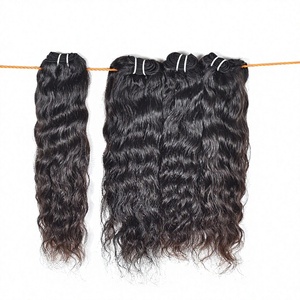 Extensiones de Cabello Humano Natural 100% Virgen Remy Indio al por Mayor con Doble Trama a Máquina y Clip, con Cutícula Intacta - Product Image 1